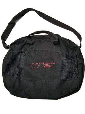 Gemline School Messenger Bag Black Teacher Tote Shoulder Bag Laptop Carryall